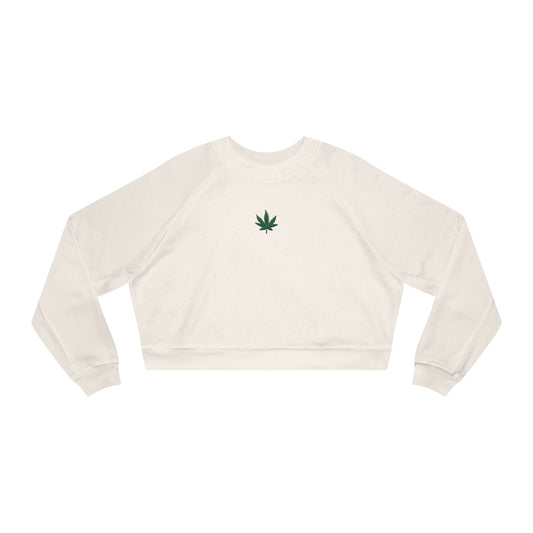 Gaz 'Leaf' Cropped Fleece Pullover